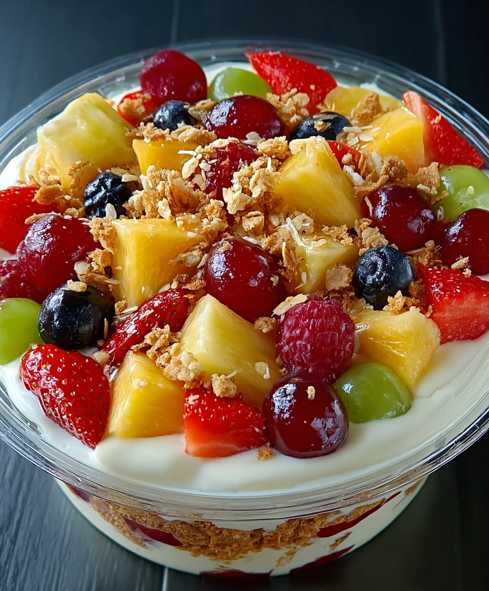Easy Cheesecake Fruit Salad Delight - Refreshing Treat