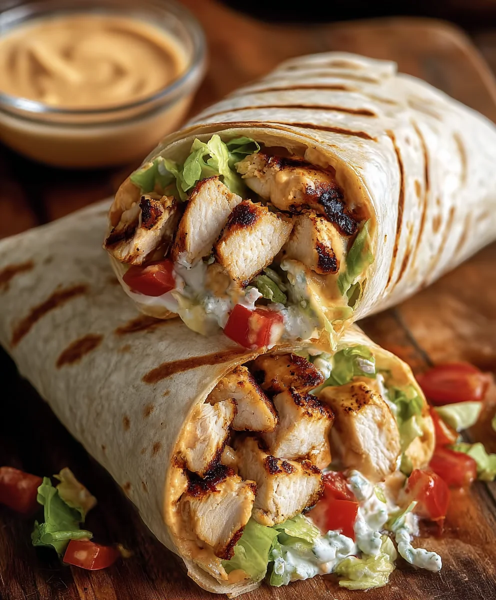 Spicy Chipotle Ranch Chicken Burrito Recipe
