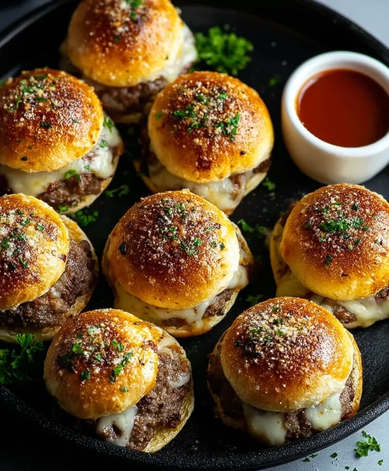Irresistible Garlic Parmesan Cheeseburger Bombs