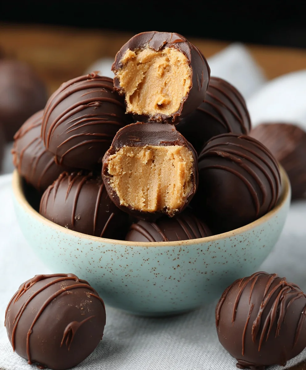 Easy Four-Ingredient Peanut Butter Balls Recipe
