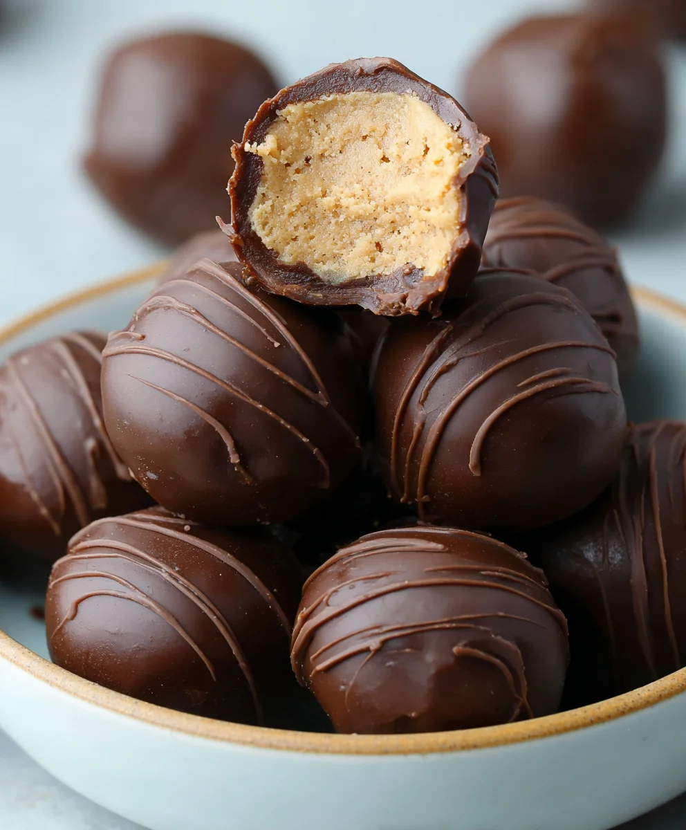 Easy Four-Ingredient Peanut Butter Balls Recipe