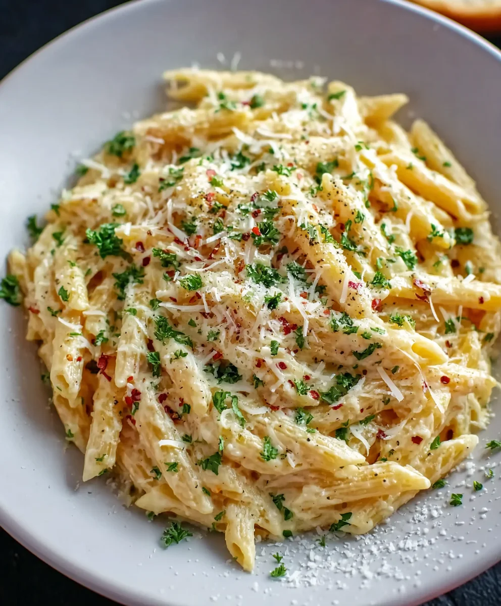 Creamy Garlic Pasta Quick - Minute Meal