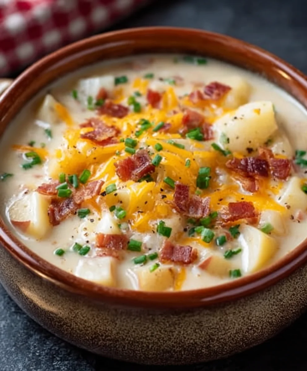 Easy Crock Pot Beef Potato Soup Recipe-Comfort Food