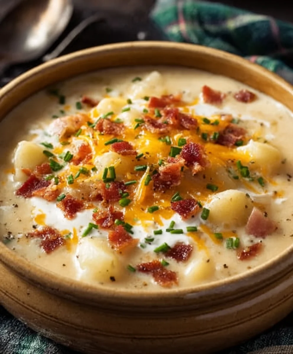 Easy Crock Pot Beef Potato Soup Recipe-Comfort Food