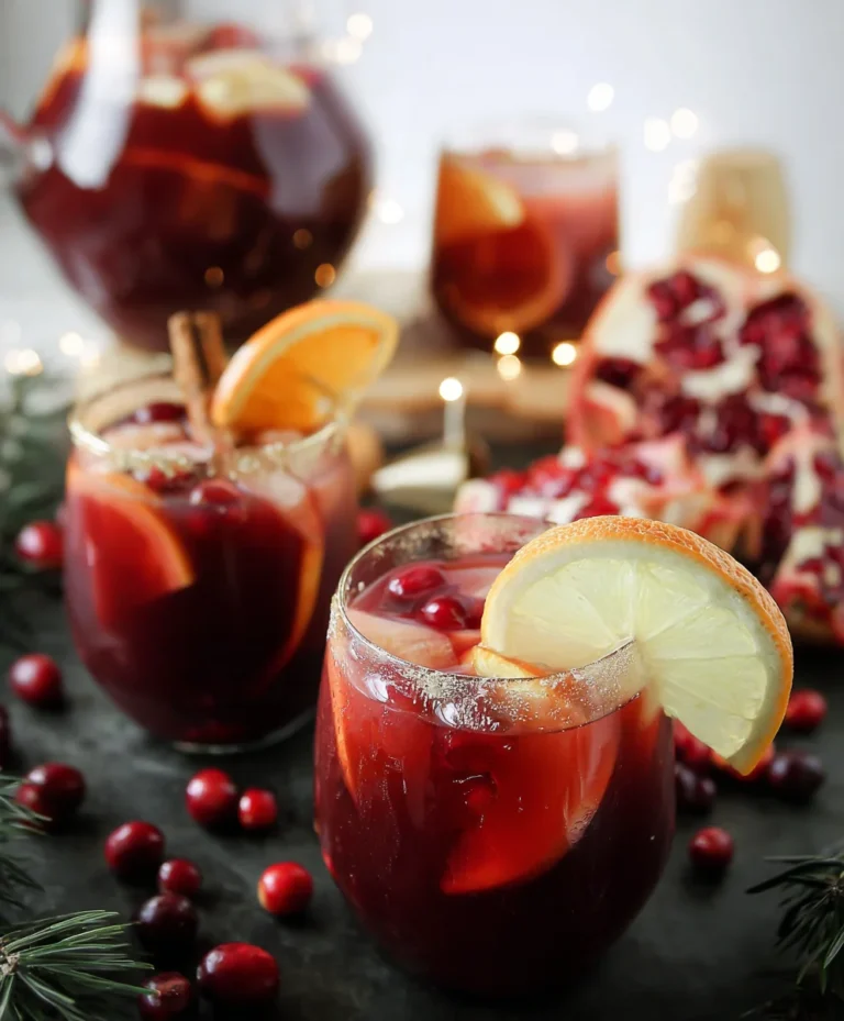 Easy Red Winter Sangria-Non-Non-Non-Alcoholic Alternativeic Delight