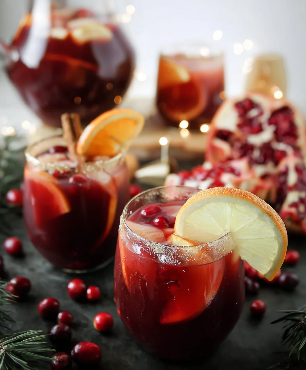 Easy Red Winter Sangria-Non-Non-Non-Alcoholic Alternativeic Delight