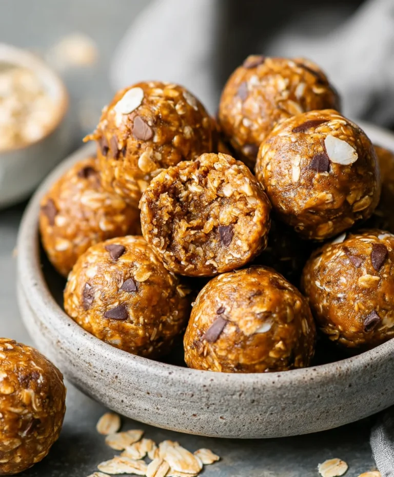 Easy Peanut Butter Energy Balls-No-Bake Snack