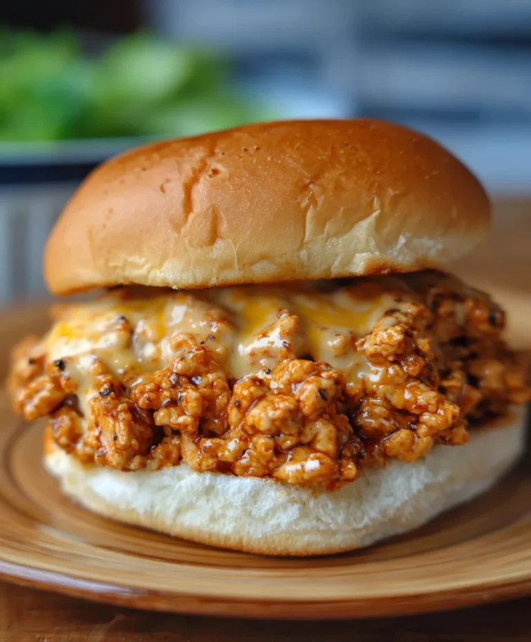 Cajun Chicken Sloppy Joes Creamy Cheese Sauce