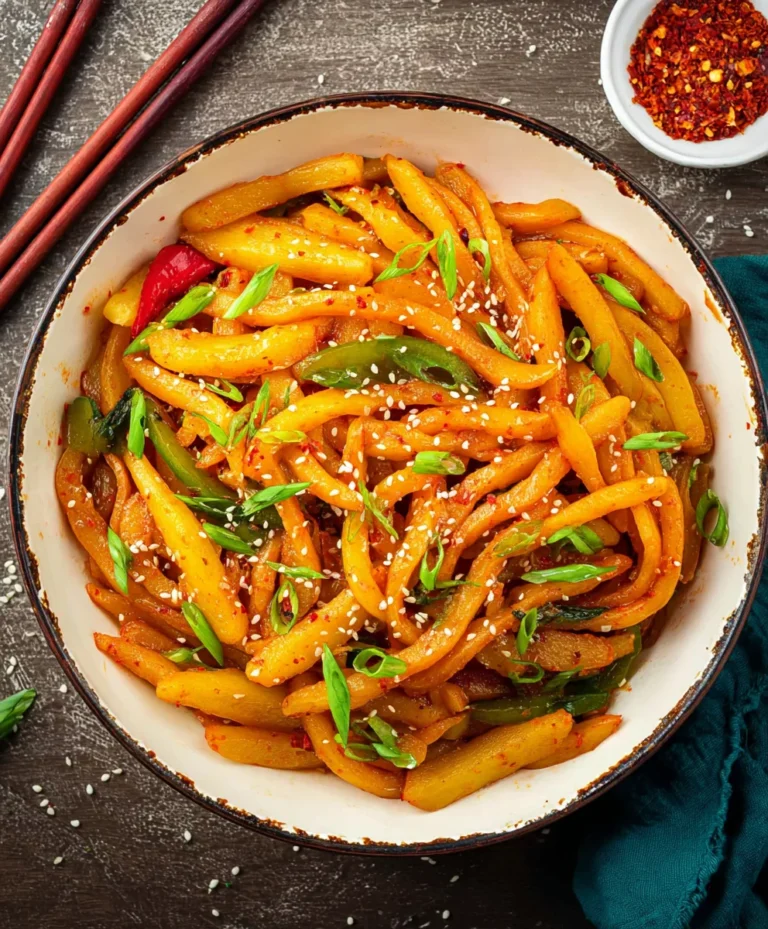 Spicy Potato Noodles- Quick & Easy Beef Recipe