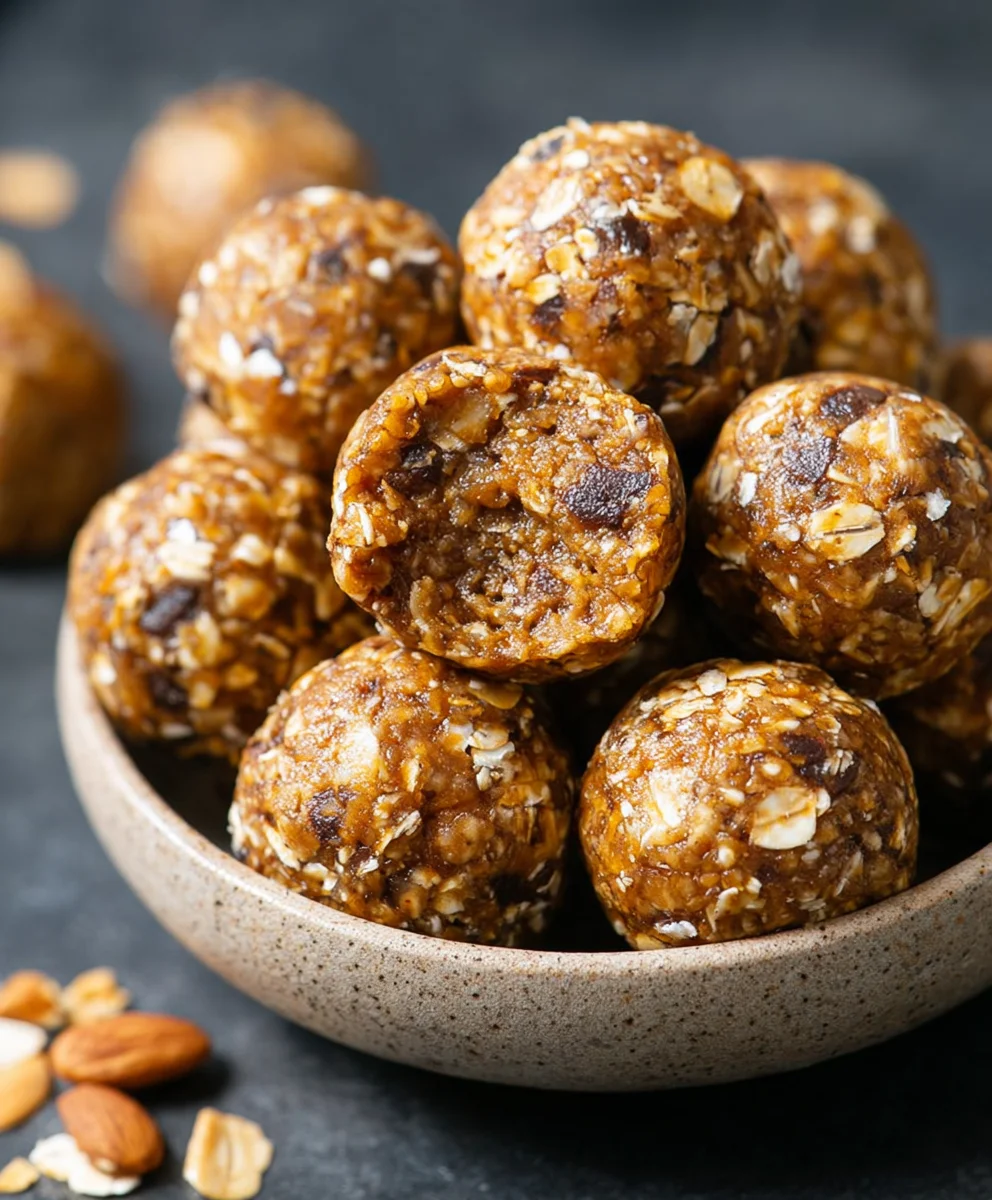 Easy Peanut Butter Energy Balls-No-Bake Snack