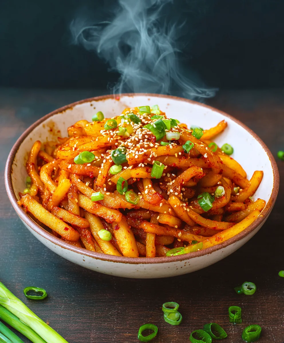 Spicy Potato Noodles- Quick & Easy Beef Recipe