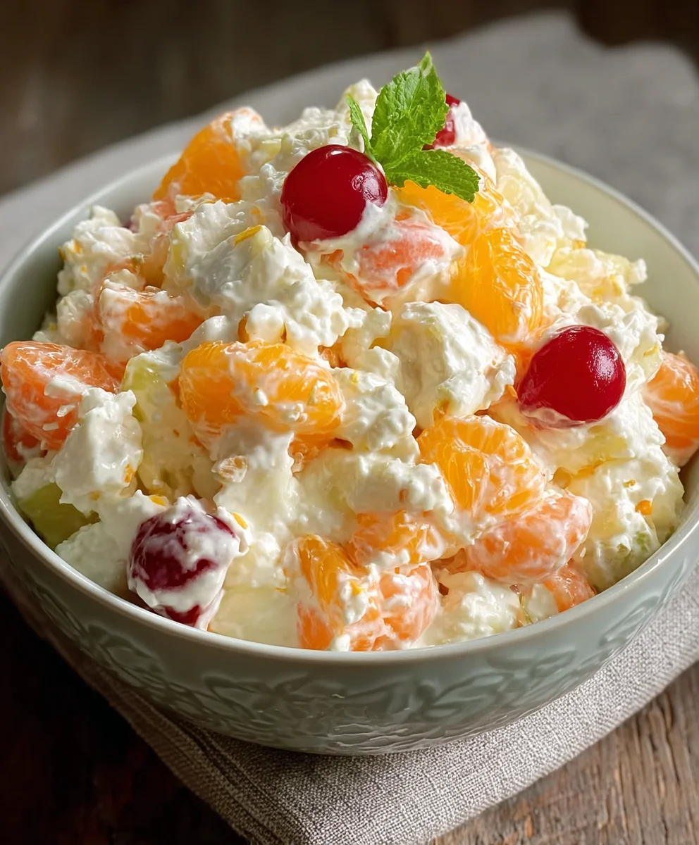Ambrosia Salad - Classic Retro Fruit Salad Recipe