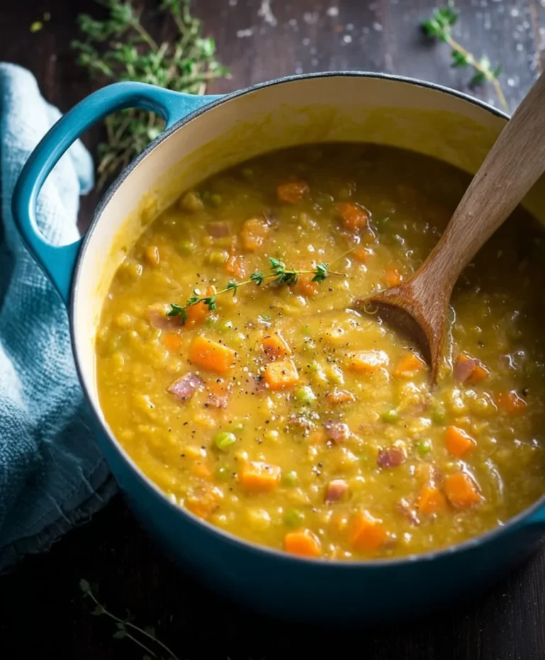 Hearty Beef Split Pea Soup – Easy & Delicious