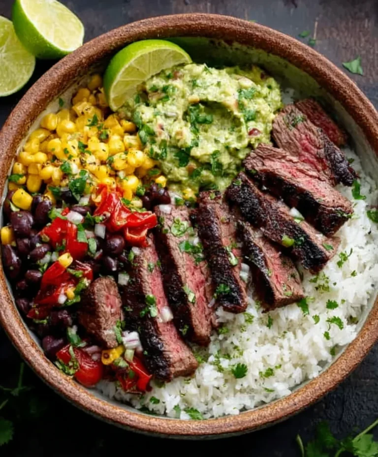 Cilantro Lime Beef Bowls- Quick & Easy Recipe