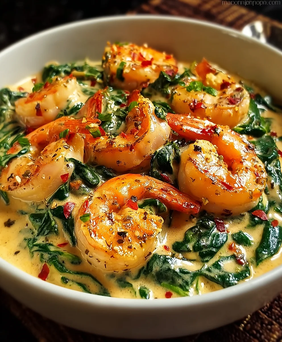 Creamy Shrimp Crab Spinach - Easy Dinner Delight