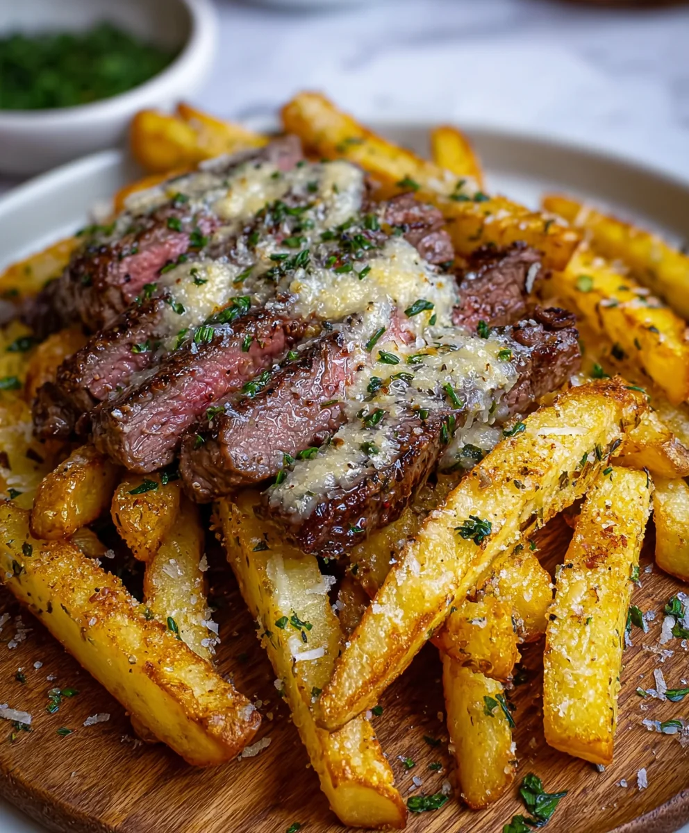 Garlic Parmesan Steak Fries-Easy Oven Recipe
