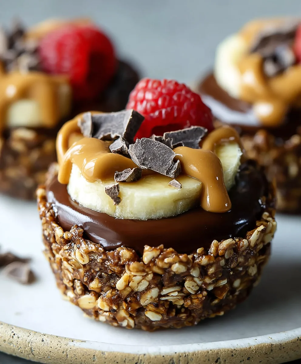 Chocolate Granola Cups-Peanut Butter Filling Recipe