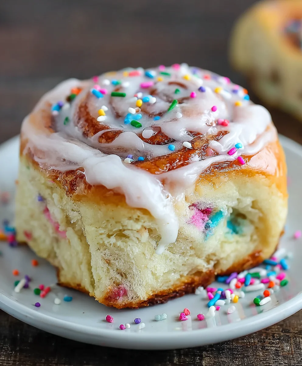 Funfetti Cinnamon Rolls-Party In Your Mouth