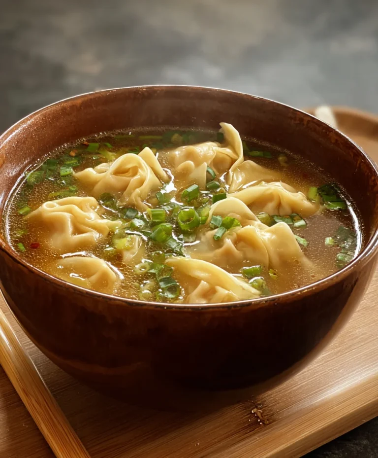 Easy Beef Wonton Soup Recipe – Comforting & Delicious