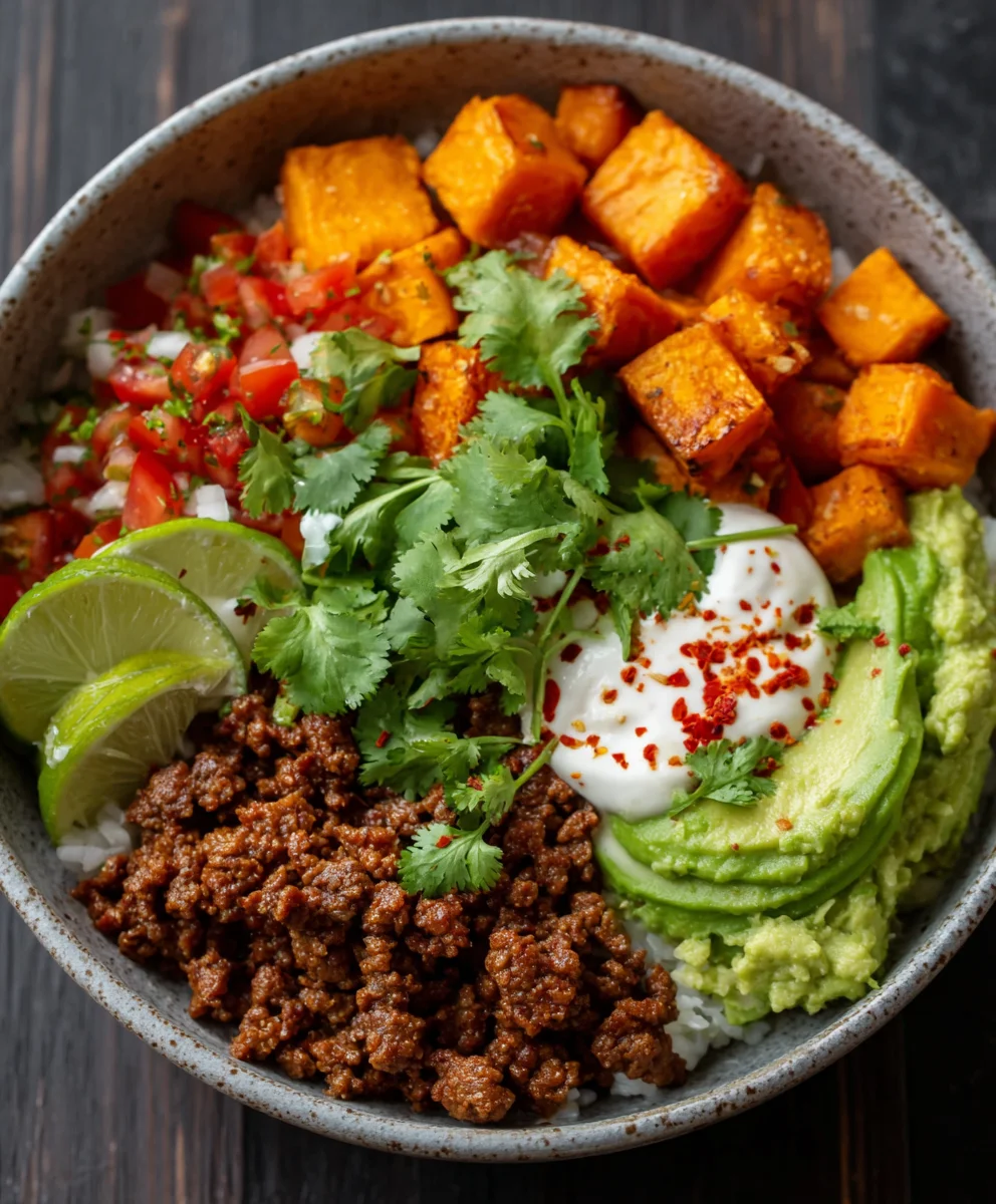 Easy Sweet Potato Taco Bowl Recipe-Healthy & Delicious