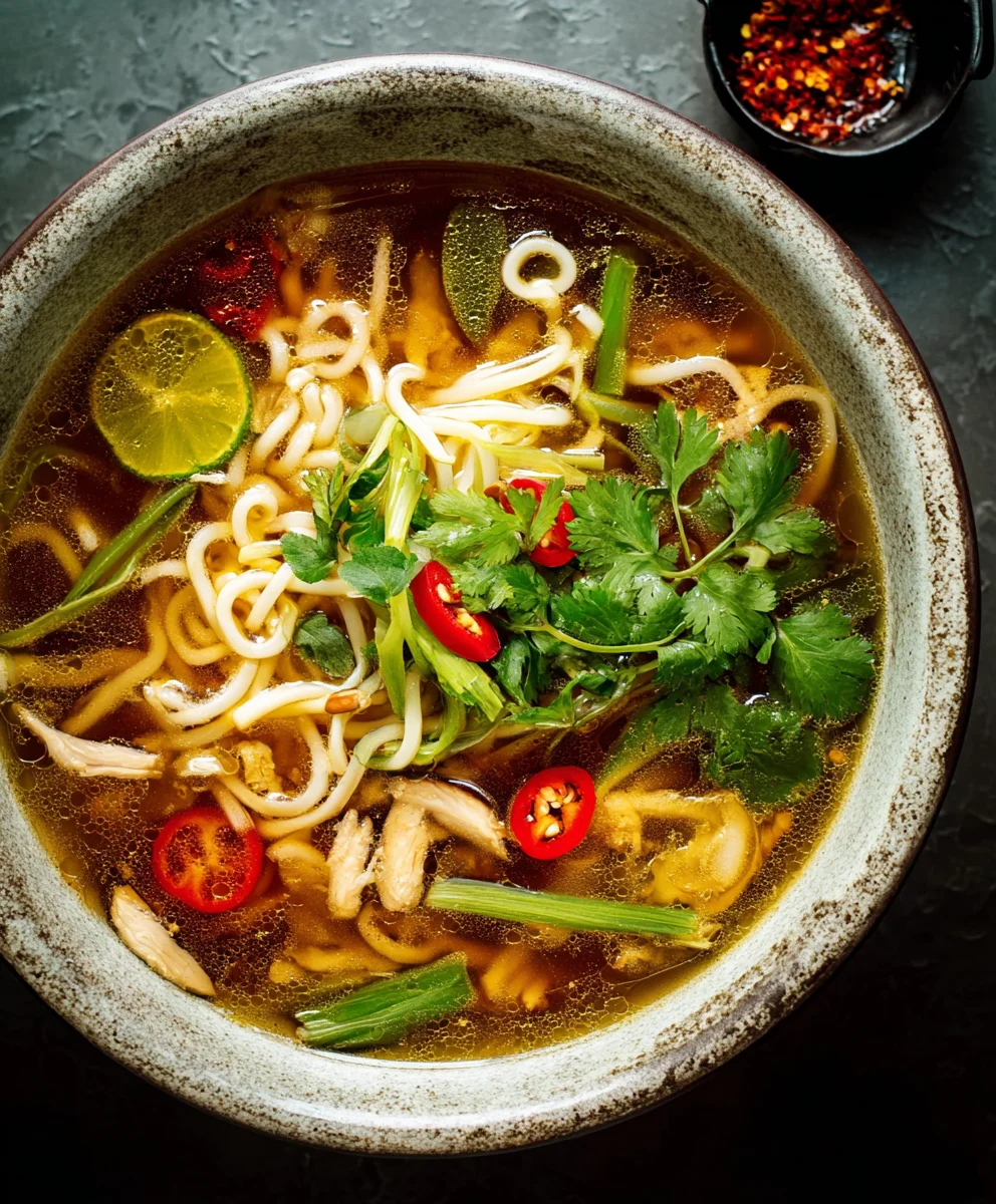Easy Spicy Garlic Chicken Broth - Quick & Flavorful Recipe