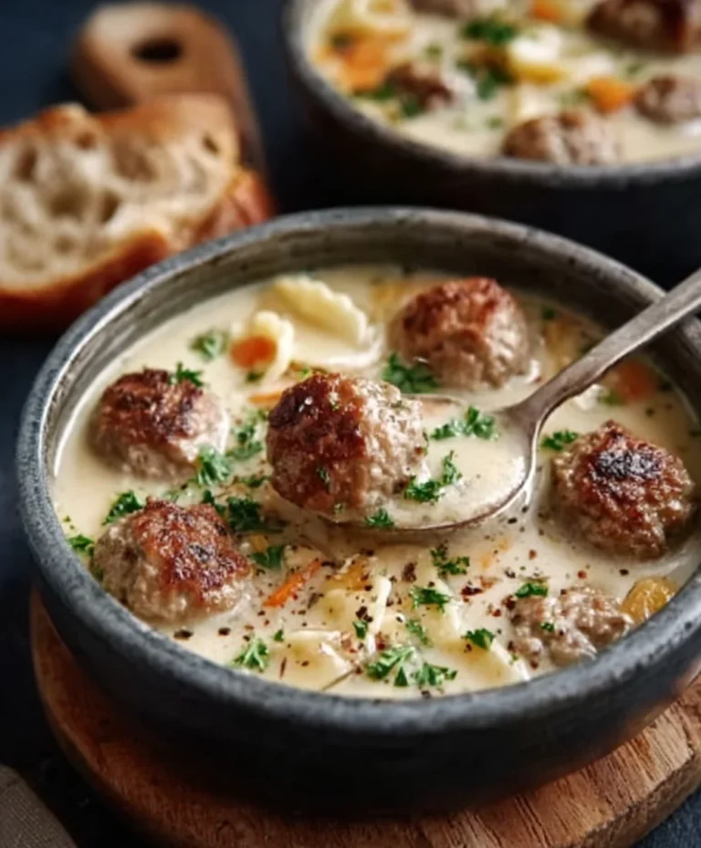 Cozy Swedish Meatball Soup-Hearty Beef Comfort