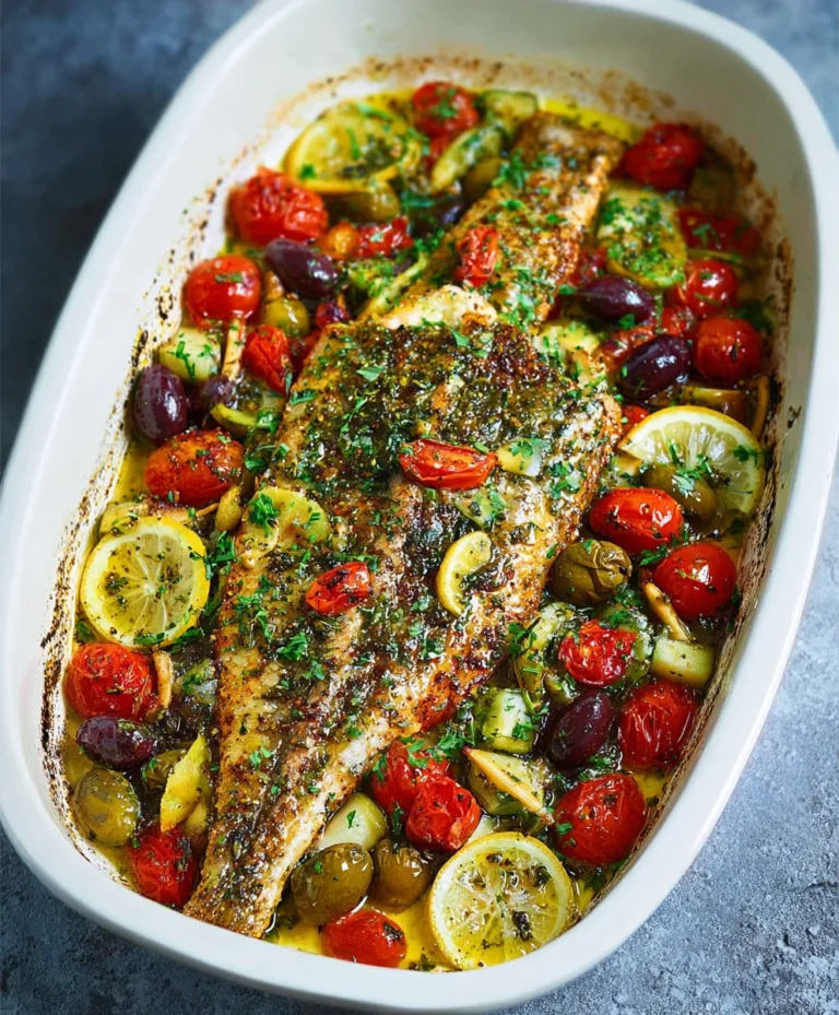 Easy Mediterranean Baked Fish Recipe-Simple & Flavorful