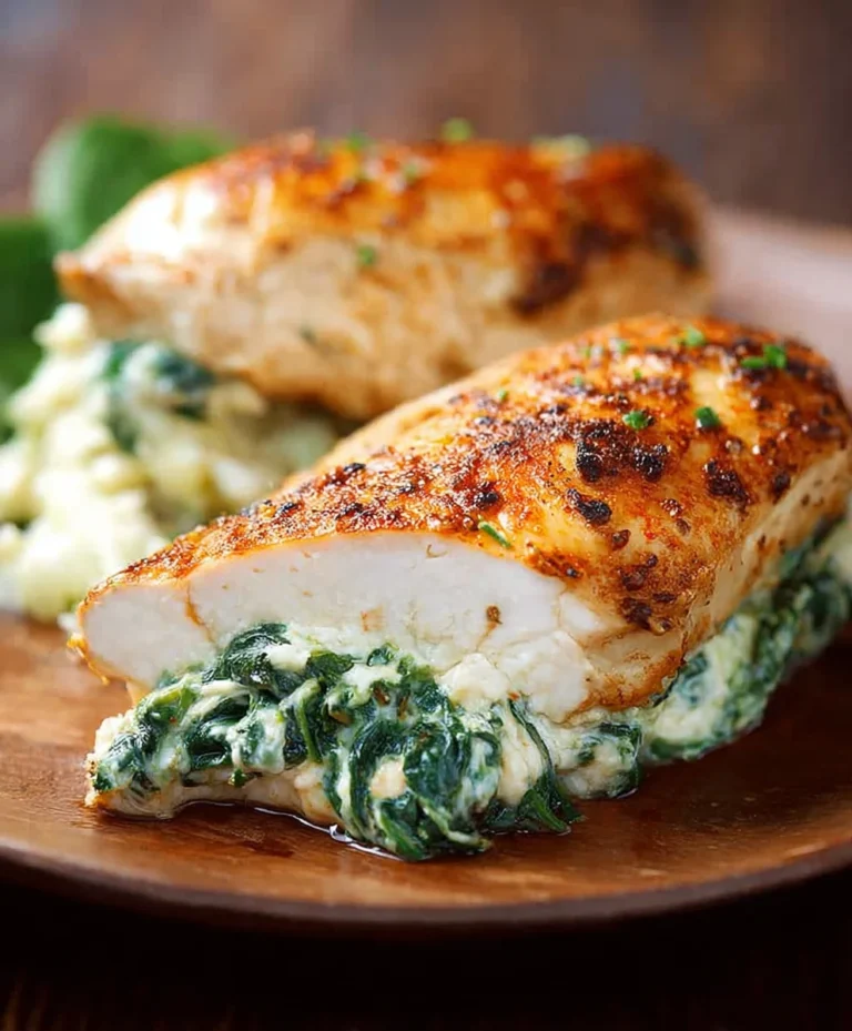 Spinach Stuffed Chicken Breasts-Easy & Delicious Recipe