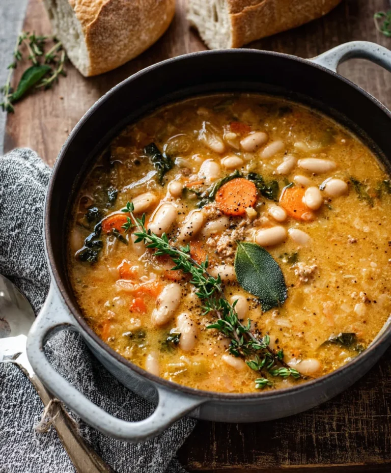 Hearty Tuscan White Bean Soup – Comforting & Easy Recipe
