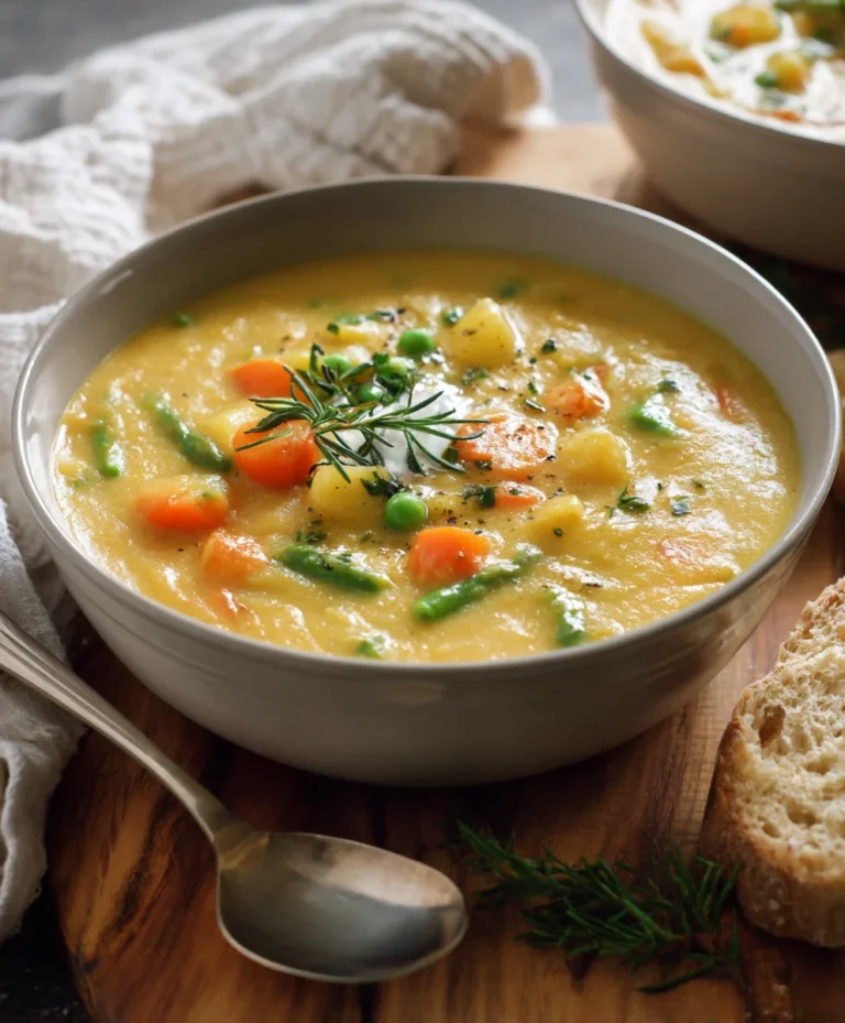 One-Pot Creamy Vegetable Soup – Easy & Delicious