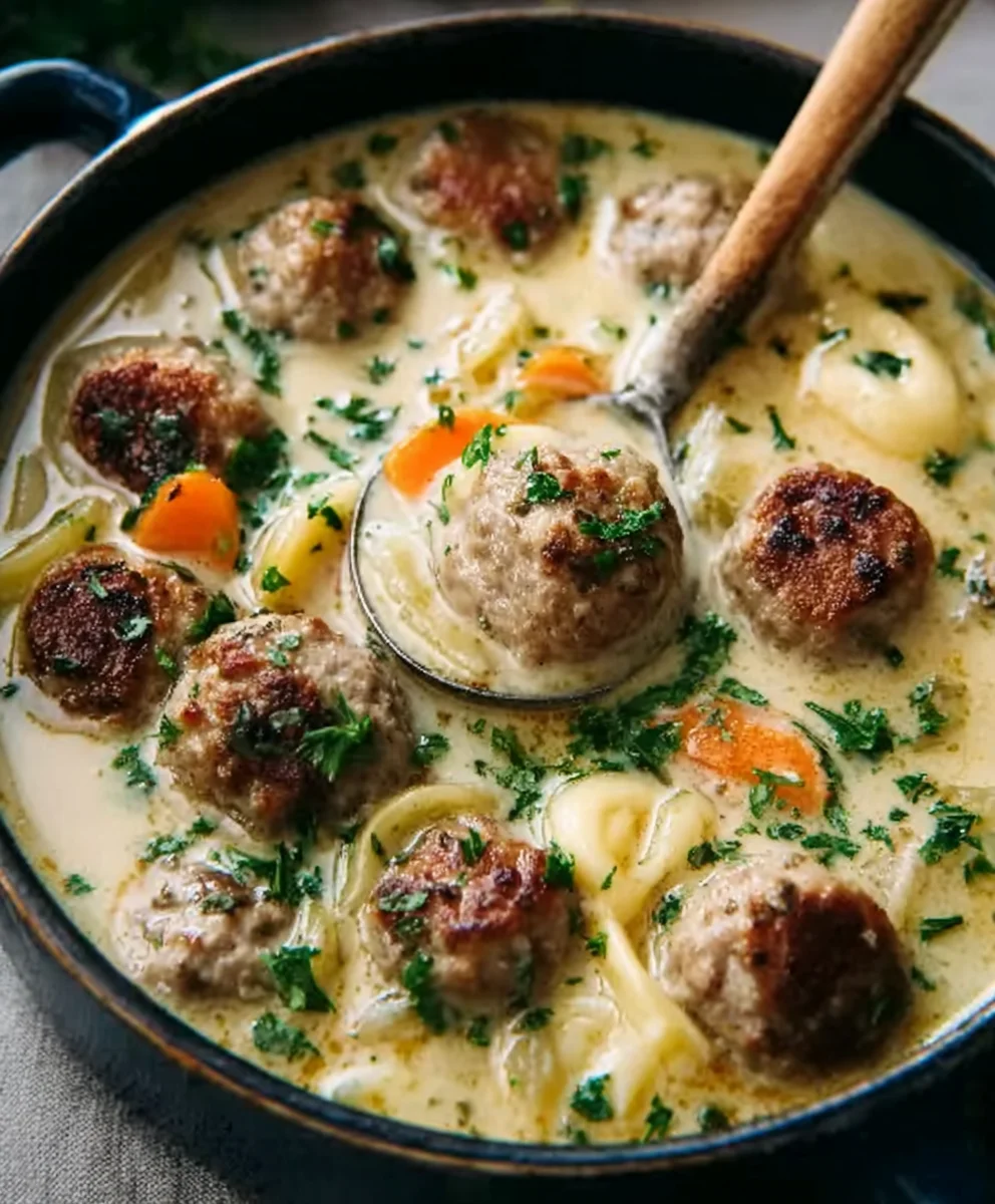 Cozy Swedish Meatball Soup-Hearty Beef Comfort