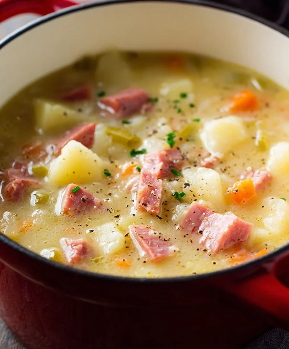 Easy Beef Beef Ham Potato Soup - Comforting Recipe