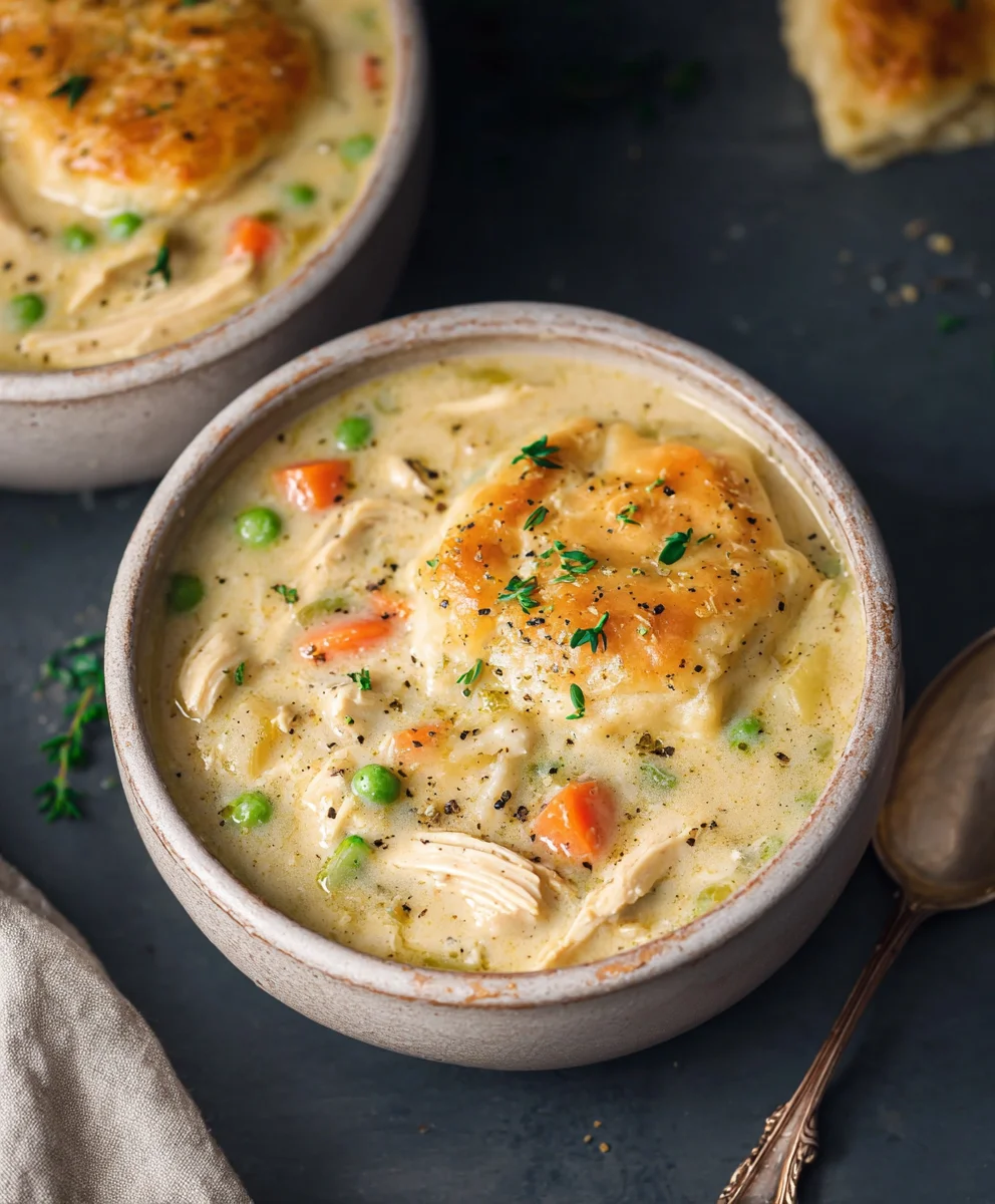Easy Chicken Pot Pie Soup Recipe