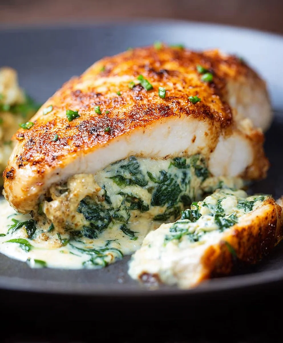 Spinach Stuffed Chicken Breasts-Easy & Delicious Recipe