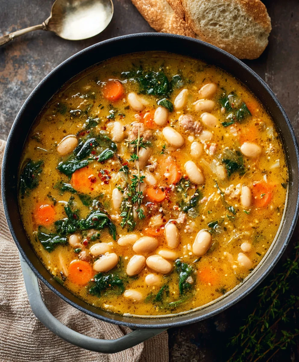 Hearty Tuscan White Bean Soup - Comforting & Easy Recipe