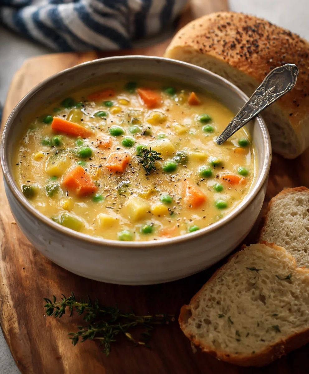 One-Pot Creamy Vegetable Soup - Easy & Delicious