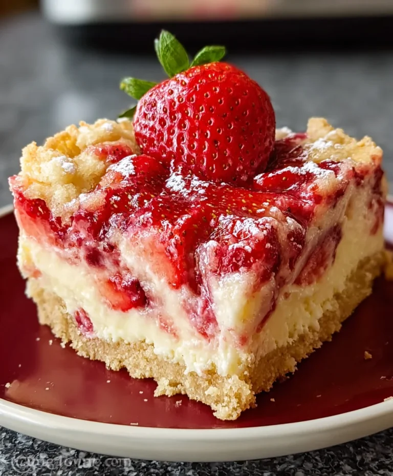 Strawberry Cheesecake Dump Cake-Easy Recipe