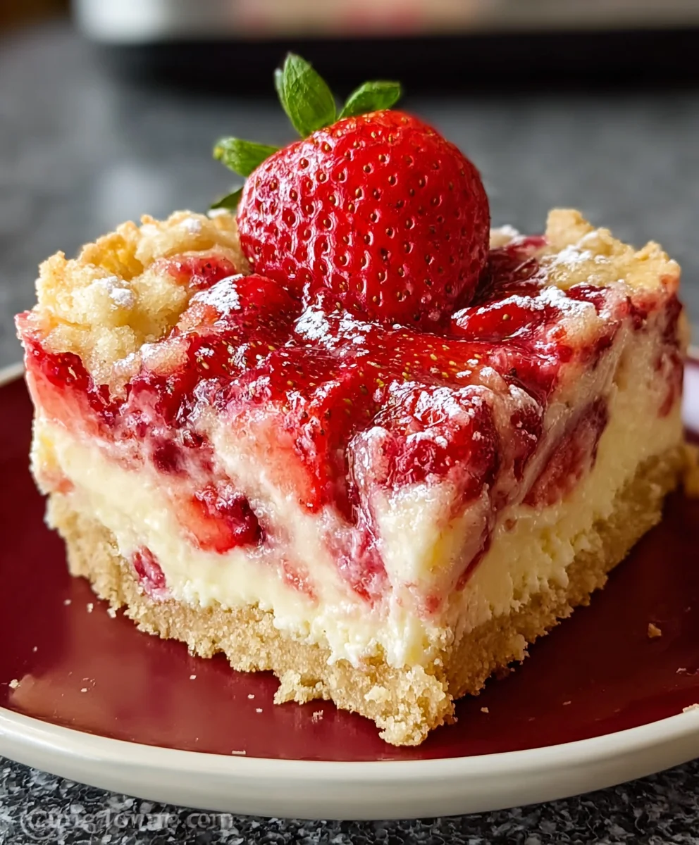 Strawberry Cheesecake Dump Cake-Easy Recipe