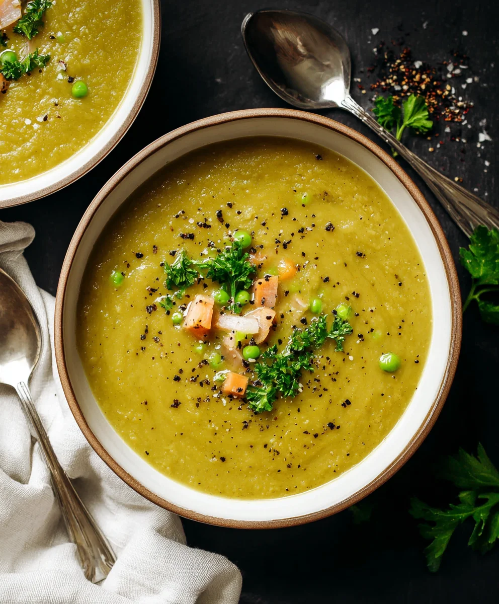 Classic Split Pea Soup - Easy Beef & Veggie Recipe