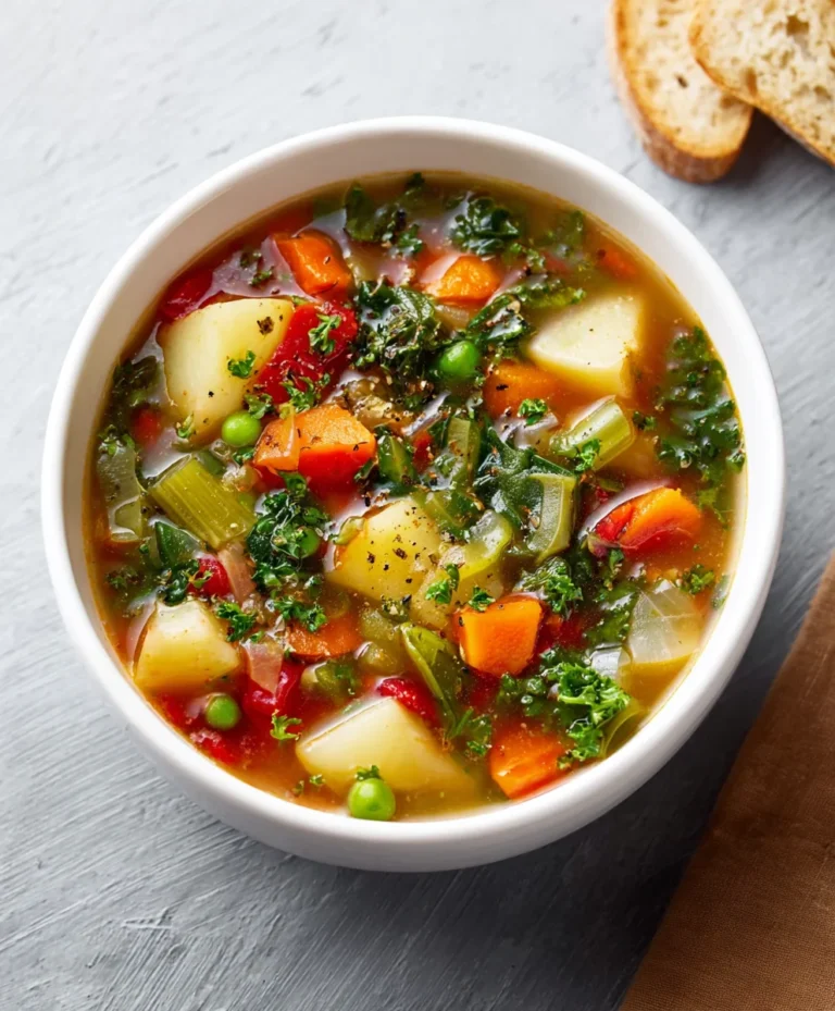Hearty Vegetable Soup Recipe – Easy & Delicious