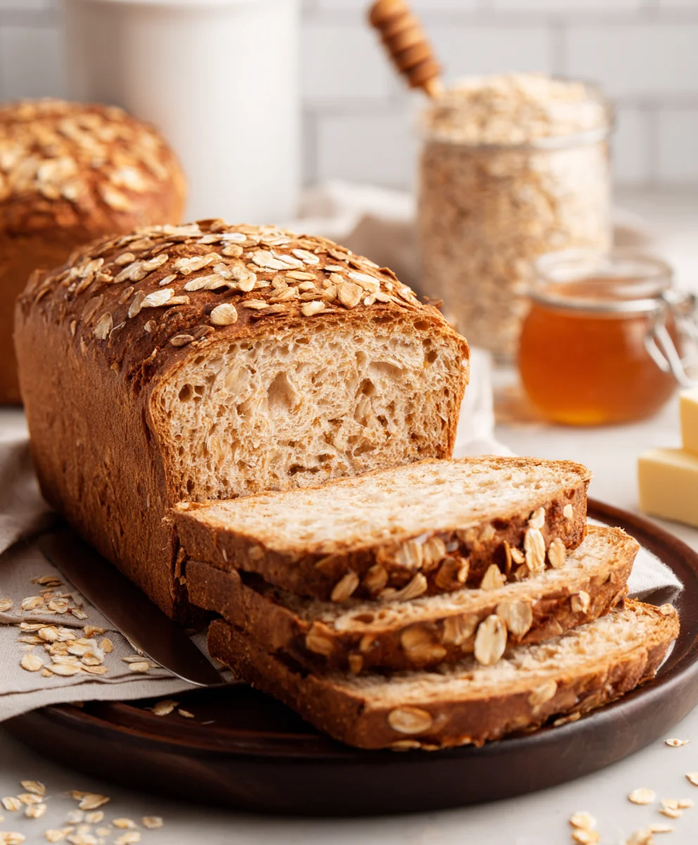 Easy Honey Oat Bread Recipe - Soft & Delicious