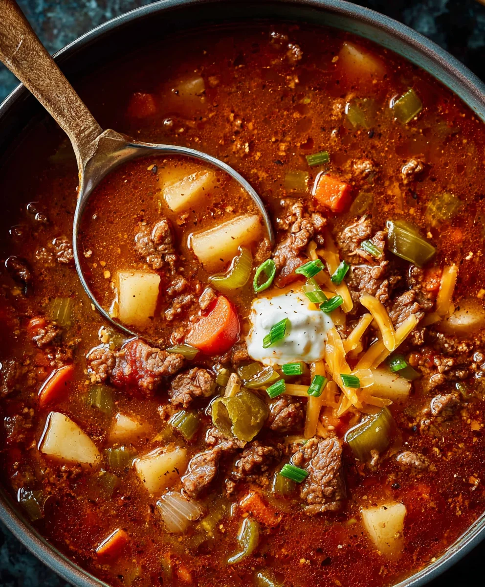 Hearty Cowboy Beef Soup Recipe-Easy & Delicious