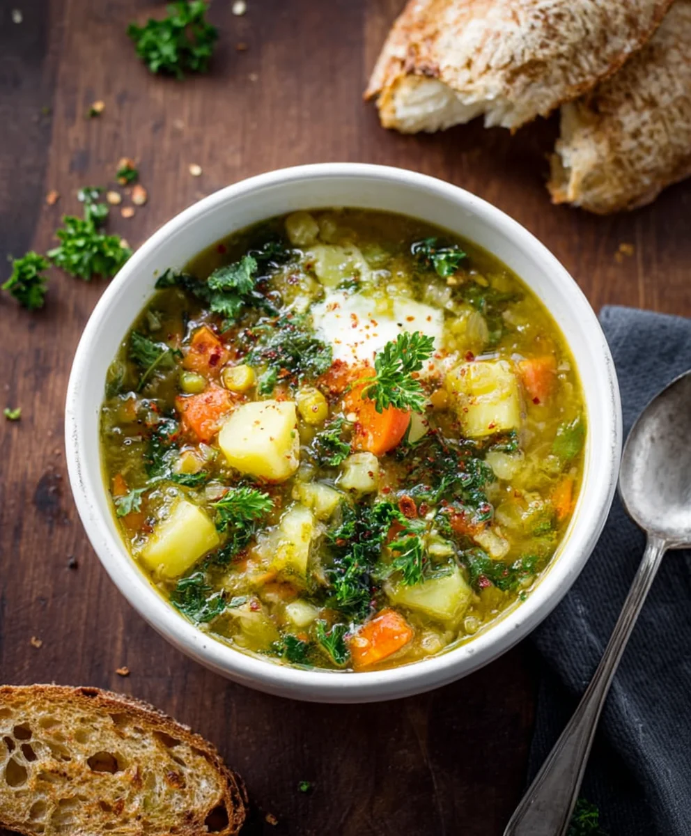 Hearty Vegetable Soup Recipe - Easy & Delicious