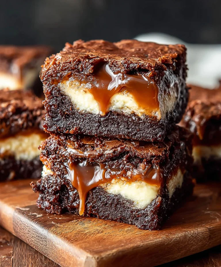 Caramel Nutella Cheesecake Brownies – Decadent Treat