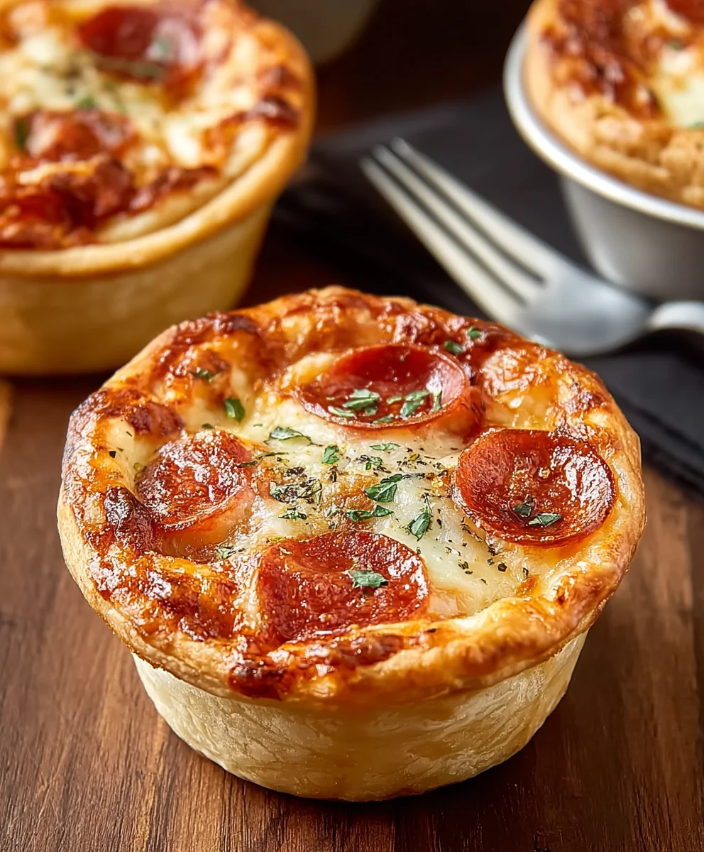 Mini Beef Pizza Pot Pies-Easy Family Favorite