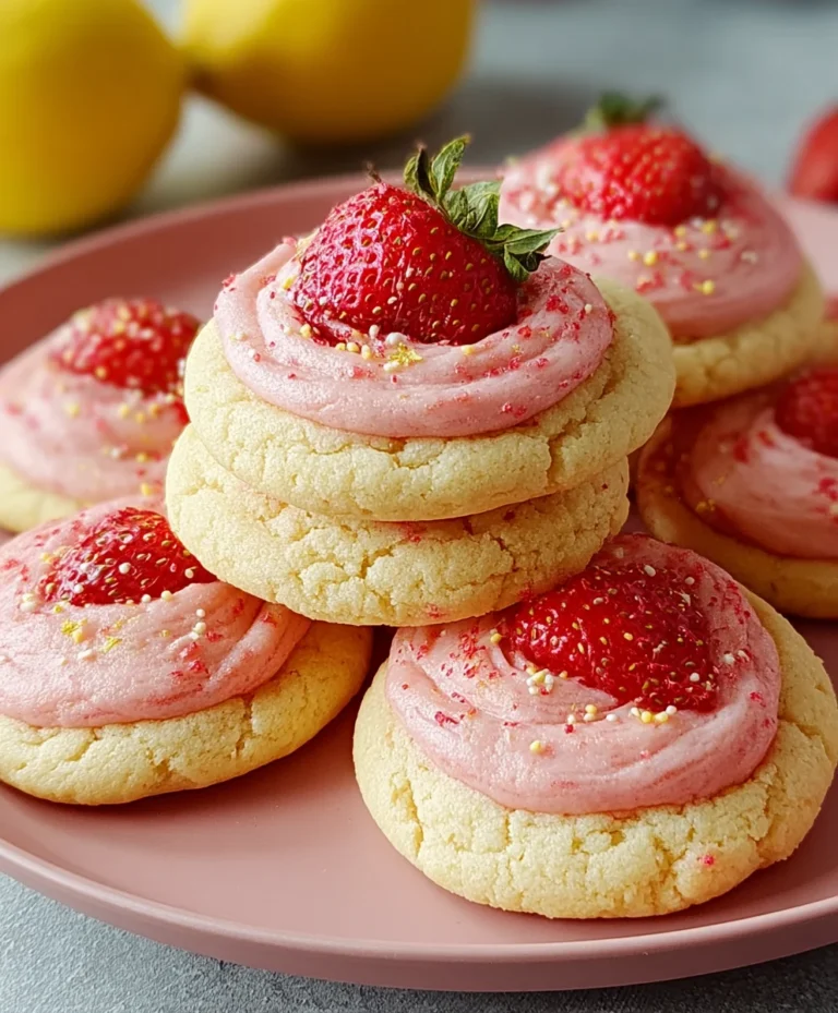 Strawberry Lemonade Cookies – Zesty & Sweet Treat