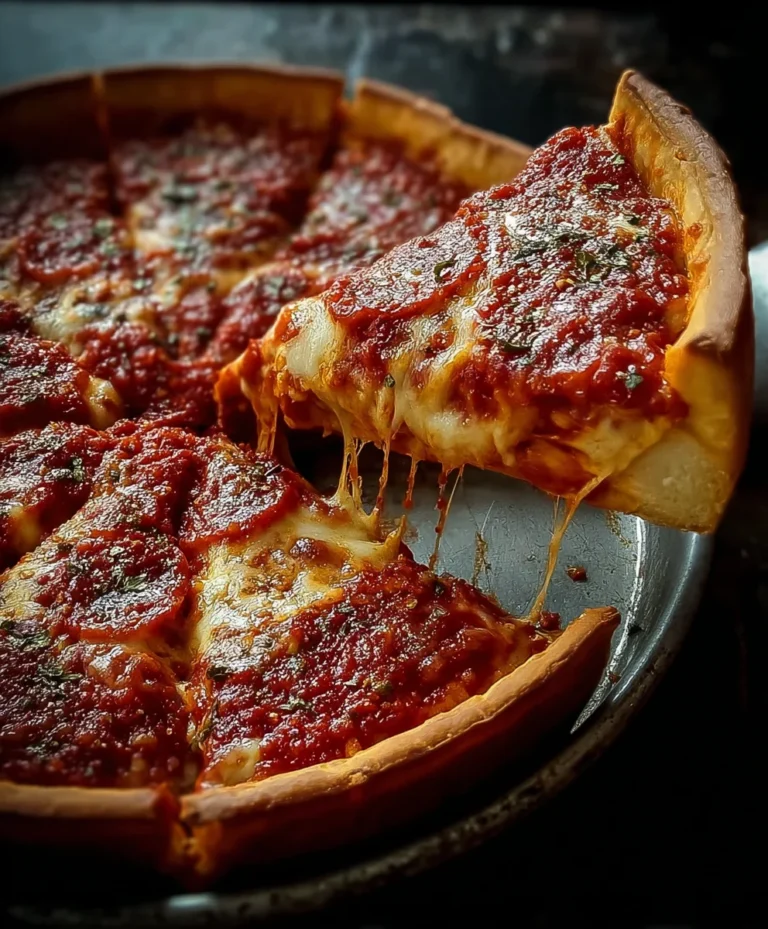 Authentic Chicago Deep Dish Pizza Recipe- Easy & Delicious