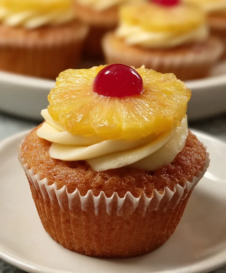 Delicious Pineapple Cupcakes – Moist & Fruity Treat