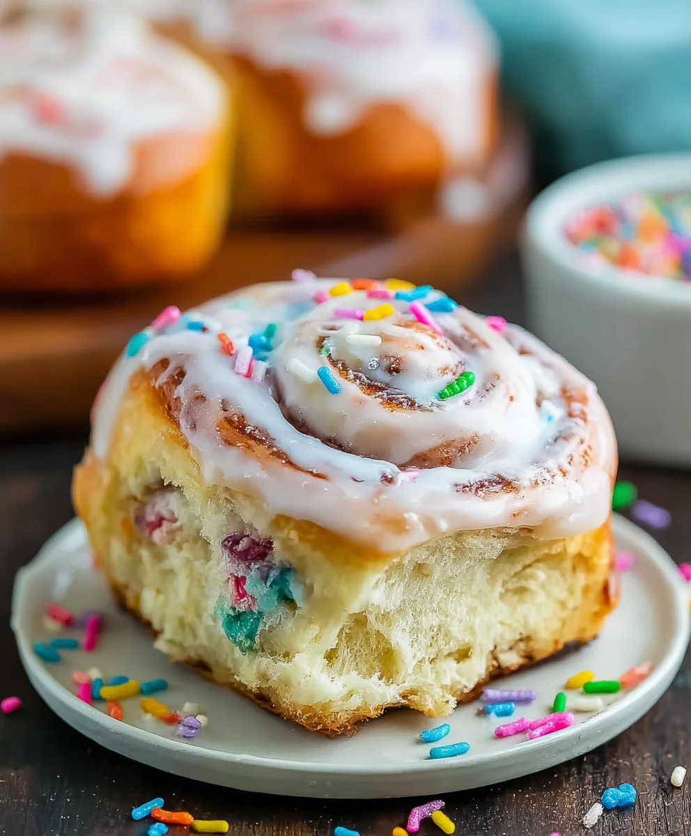 Funfetti Cinnamon Rolls-Party In Your Mouth