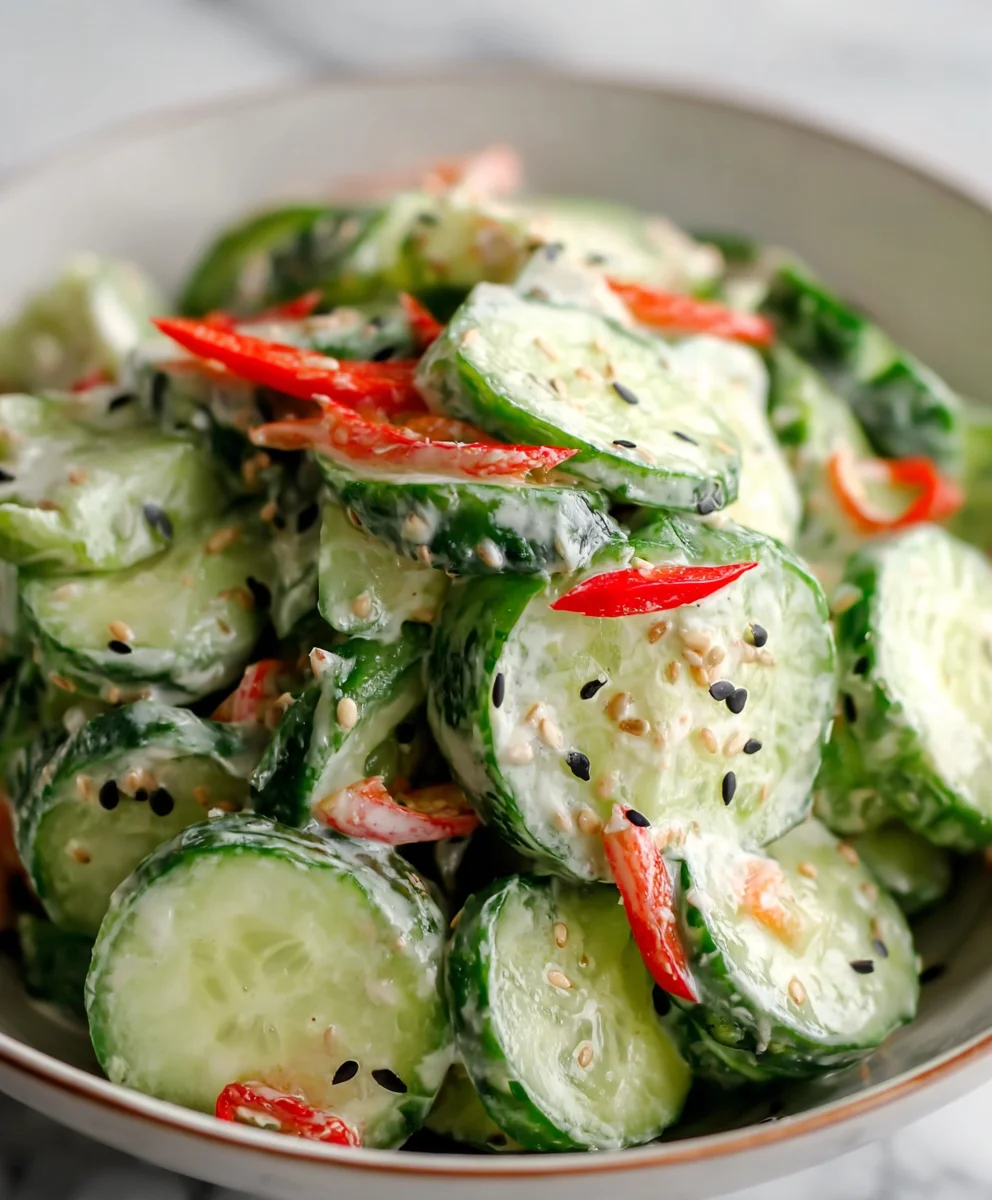 Easy California Roll Cucumber Salad Recipe